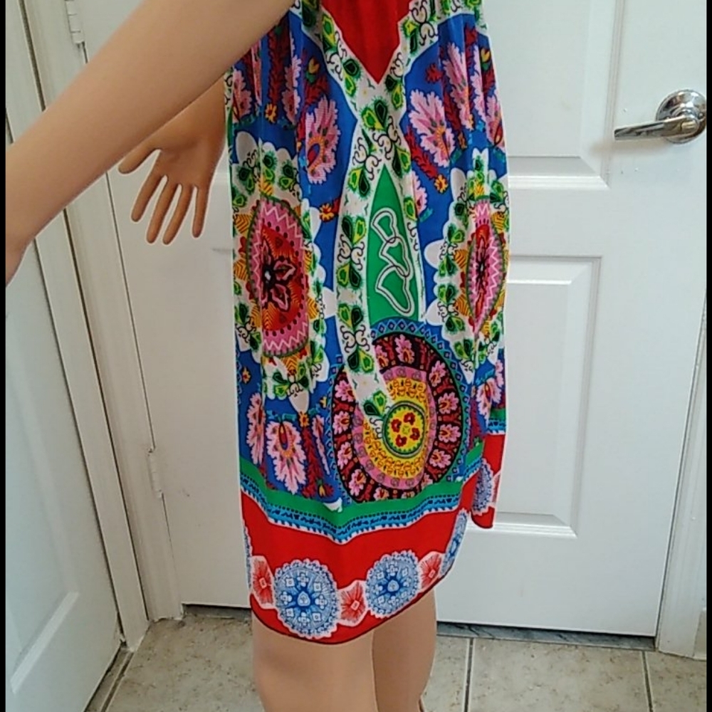 Colorful Sun Dress. Size M/L No Label - Picture 13 of 14